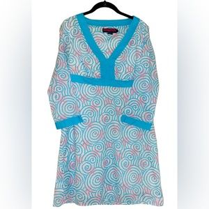 Vineyard Vines Starfish Swirl Lined Size 8 Dress